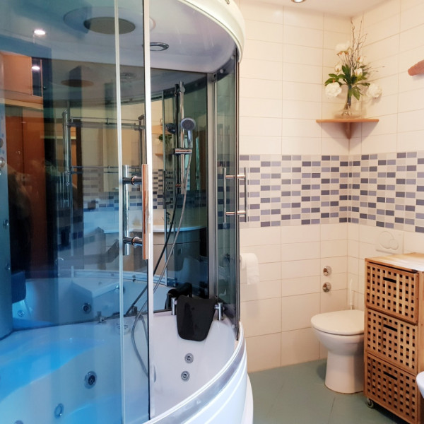 Bathroom / WC, Luxury apartment MARIN - terrace, garden & summer kitchen with bbq, near the beach, Pomer - Istria, Holidays in Croatia Hrvatska