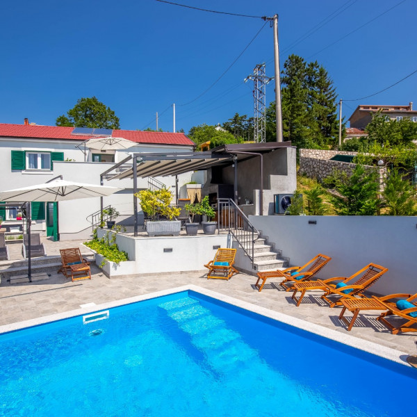 Villa LETA - Luxury villa in a green oasis, heated pool, fitness center and summer kitchen - Kvarner, Holidays in Croatia Hrvatska