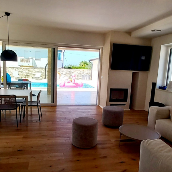 Living room, Villa SALVORE - new house, near beaches, heated pool, playroom, bbq, Salvore - Istria, Holidays in Croatia Hrvatska
