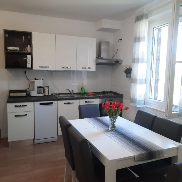 Kitchen, Beach apartment KATE - sea view, terrace & garden, Murter - Dalmatia, Holidays in Croatia Hrvatska