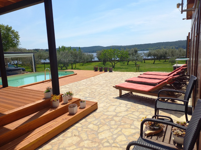 Beach house BETA with pool, jacuzzi, playground & bbq in an olive grove with a beach (4+2), Pomer - Istria, Holidays in Croatia Hrvatska